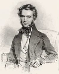 Portræt af violinisten og komponisten Karol Lipiski 1790-1861, 1837.