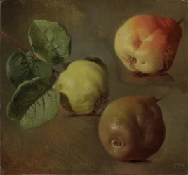 Les coings - Femten - Josef Navratil (1798-1865). olie på lærred