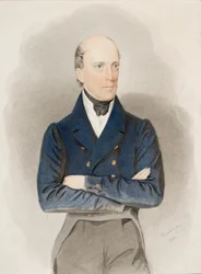 Portræt af ærkehertug Johannes af Østrig (1782-1859) (akvarel på papir)