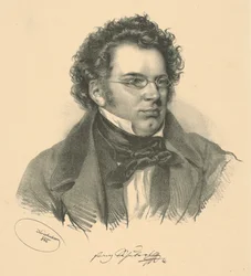 Portræt af Franz Schubert 1797-1828, 1846.