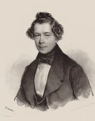 Portræt af komponisten Joseph Lanner 1801-1843, 1830.