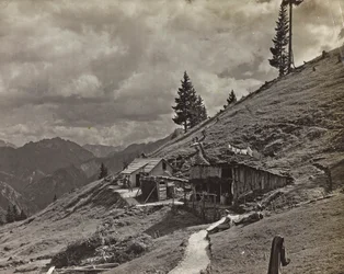Album "Min verdenskrig - minder om den sydvestlige front i Kärnten, Italien, Trentino-Alto Adige) 31/03/1915-12/11/ 1918 - Josef Zohles Vienna ": militærkaserne i Al