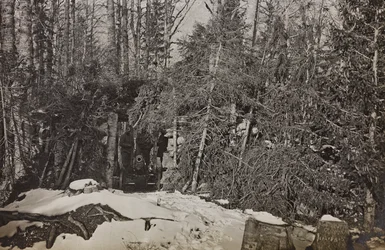 Album "Min verdenskrig - minder om den sydvestlige front i Kärnten, Italien, Trentino-Alto Adige) 31/03/1915-12/11/ 1918 - Josef Zohles Wien ": kanon Brisia (s/h foto)