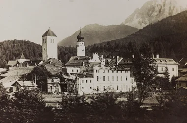 Album "Min verdenskrig - minder om den sydvestlige front i Kärnten, Italien, Trentino-Alto Adige) 31/03/1915-12/11/ 1918 - Josef Zohles Vienna ": se Dobbiaco efter bomben