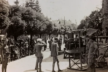 Album "Min verdenskrig - minder om den sydvestlige front i Kärnten, Italien, Trentino-Alto Adige) 31/03/1915-12/11/ 1918 - Josef Zohles Wien ": Østrigske soldater (s/h-billede