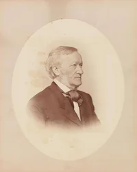 Portræt af komponisten Richard Wagner 1813-1883, ca. 1870.