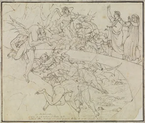 Ved bedragernes begsø, rådmanden fra Lucca (Dantes Inferno, sang 21, vers 34)
