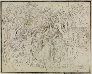 Dante og Vergil i selvmordernes skov (Dantes Inferno, sang 13)