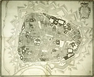 An Engraved Plan of Vienna, 1770dani