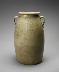 Churn, ca. 1873-1900 (alkalisk glaseret stentøj)