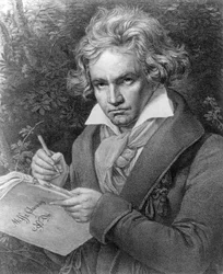 Ludwig van Beethoven komponerer sin 