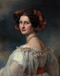 Portræt af Augustine-maleri af Joseph Karl Stieler (1781-1858) München fra det 19. århundrede. Chateau De Nymphenburg