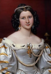 Portræt af Charlotte maleri af Joseph Karl Stieler (1781-1858)