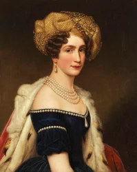 Prinsesse Augusta af Bayern (1788-1851), hertuginde af Leuchtenberg, ca. 1825 (olie på lærred)