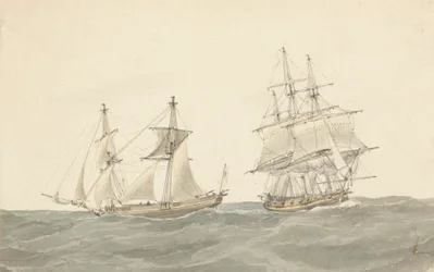 Barquentine og Fregat i Heavy Seas