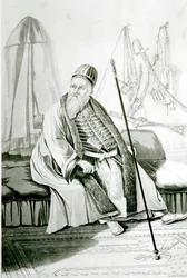 Portræt af Ali Pasha af Yannina, indgraveret af Robert Havell, 1822