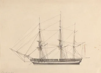 Set fra siden af Single Barque