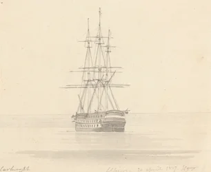 Enkelt Fregat, Stævn Forlæns; Albion 20. april 1817