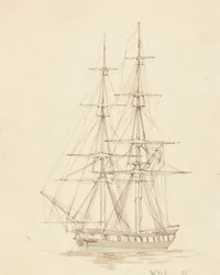 Enkelt Hermafrodit Brig, Bow Forward