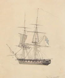 Enkelt Hermafrodit Brig, Stern Forward