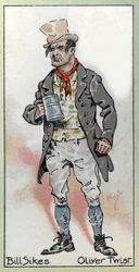 Bill Sikes, fra "Oliver Twist", af Charles Dickens, 1923