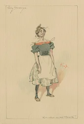 Tilly Slowboy - Grillen på ildstedet, ca. 1920