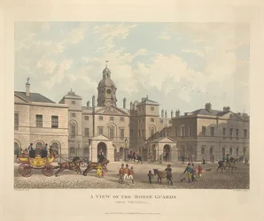 Udsigt over Horse Guards fra Whitehall