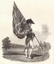 En officer af vagterne i fuld påklædning, c1812 1909