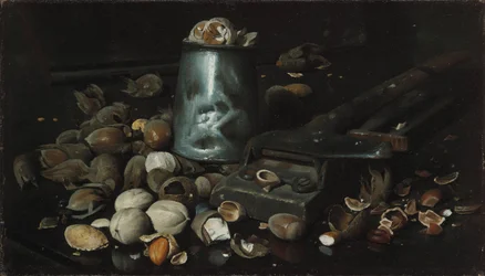 Stilleben med dåse og nødder, ca. 1886