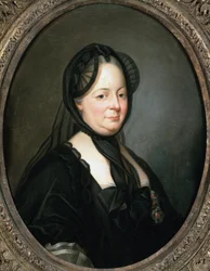 Portræt af Marie Therese af Østrig, kejserinde og dronning af Ungarn og Böhme (olie på lærred