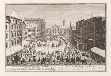 Wien Neuer Markt New Market, 1719.