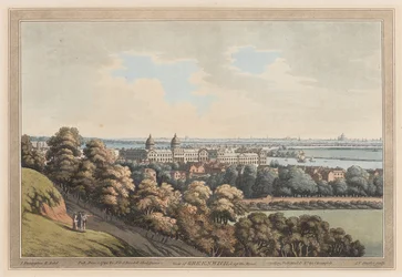 Udsigt over Greenwich og op ad floden