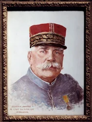 Portræt af general Joffre (1852-1931), marechal fra Frankrig. Maleri af Joseph Felix Bouchor (1853-1937). 1915. Dim. 0,33x0,24 m. Paris, Musée Carnavalet