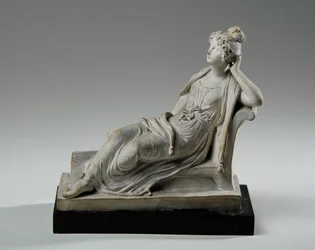 Maquette til Elizabeth Goodman Banks siddende