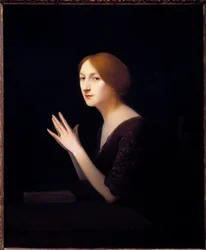 Portræt af Marguerite Moreno (1871-1948) skuespillerinde af det franske komediemaleri af Joseph Granie (1861-1915) 1899 Søn. 0,56x0,46 m Paris, Musee d