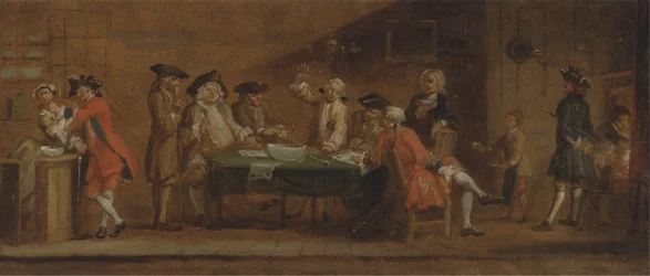 Figurer i et værtshus eller et kaffehus