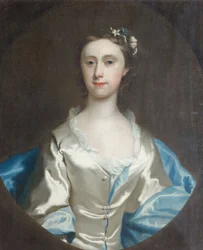 Portræt af en kvinde, 1745.