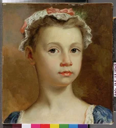 Skitse af en ung pige, ca. 1730-40
