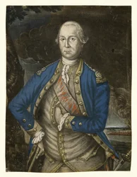 Hans Excellence George Washington Esquire, pub. 1776 (håndfarvet gravering)