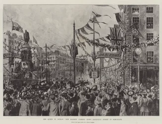 Dronningen i Dublin, Hendes Majestæt passerer ned ad Sackville Street i Semi-State