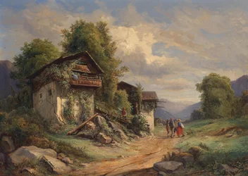 Joseph Höger Landlig idyl 1852