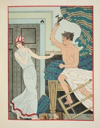 Kolerisk raseri, illustration fra Hippokrates