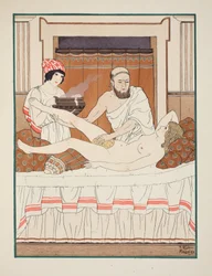 Svampebad, illustration fra «Hippokrates