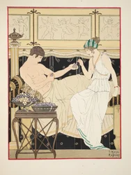 Vi frådsede i druer og figner, i det mindste, illustration fra „Hippokrates’ værker“, 1934