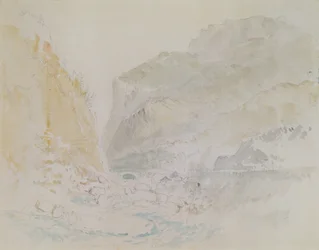 Blue Stream, St. Gothard (akvarel på papir)