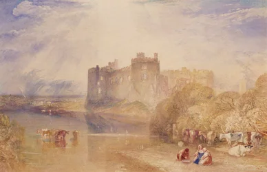 Carew Castle, Pembroke, ca. 1832 (akvarel på papir)