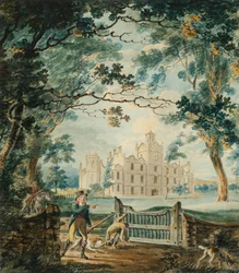 Cote House, nær Bristol, 1792 (wc og pen på papir)