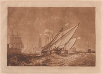 Indsejlingen til Calais havn