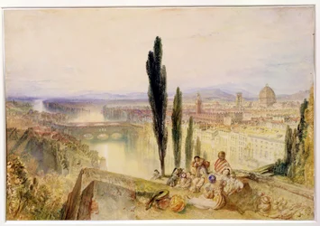 Firenze, ca. 1827 (wc på papir)