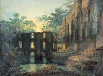 Fountains Abbey (akvarel)
